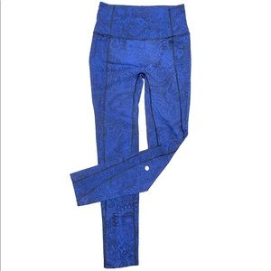 Like Nothing 7/8 Tight (Antique Paisley Sapphire Blue)